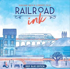 Box art for Railroad Ink: Deep Blue Edition