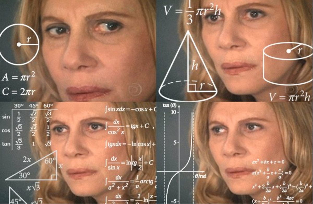 Most of the time, this is me when I’m asked to do any math. Seriously, if you can pass 3rd grade math, you can have a successful programming career.