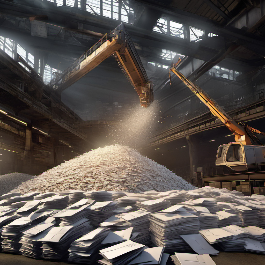 A massive pile of emails. Generated with SDXL